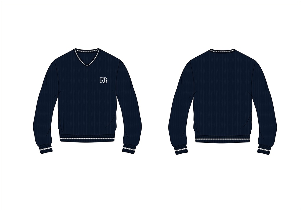 Pullover Navy x White (2-16)
