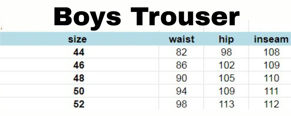 Trousers Boys Navy adult sizes (XS-S)