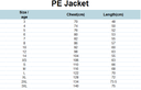 PE Jacket Navy (2-14)and adult sizes (XS-S)