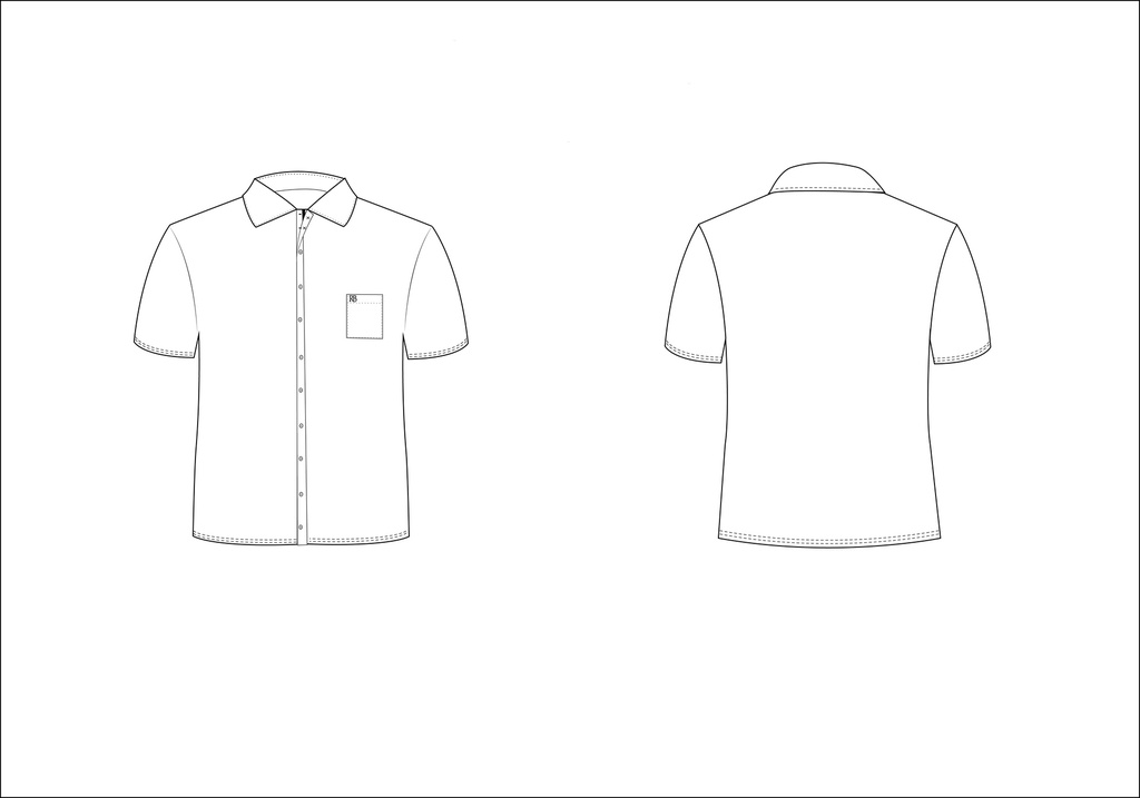 Shirt S.S. White  (6-16)