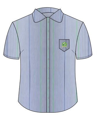 Blouse S.S. Blue (XS -5XL)