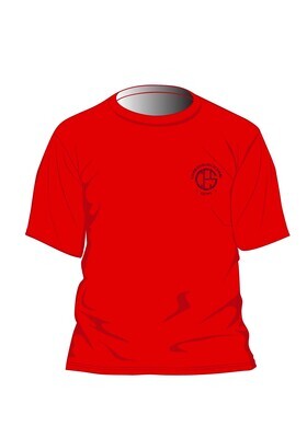 House T-Shirt S.S. Red adult sizes (XS-3XL)