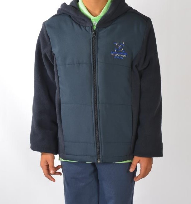 Jacket Fleece & Waterproof Navy adult sizes (XS-3XL)