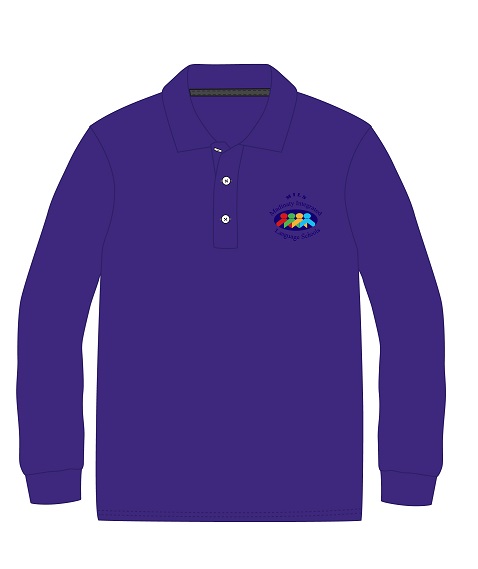 Polo Shirt L.S. Purple (5-14)