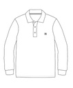 Polo Shirt L.S.White adult sizes (XS-S)