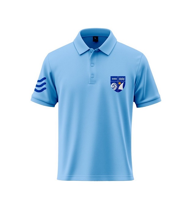 Polo Shirt S. S.   (6-14)and adult sizes(XS-S) (Light Blue)