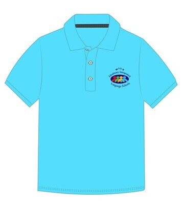 Polo Shirt S.S. Turquoise (5-14)and adult sizes (XS)