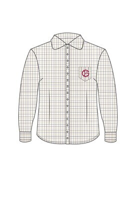 [191] Blouse L.S.  Beige (XS-3XL)