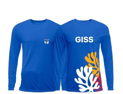 PE T-Shirt L.S. (12-14)and adult sizes(XS-L)(Dark Blue)