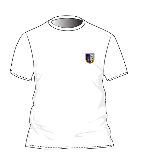 [268] PE T-Shirt S.S. White adult sizes (XS-XL)