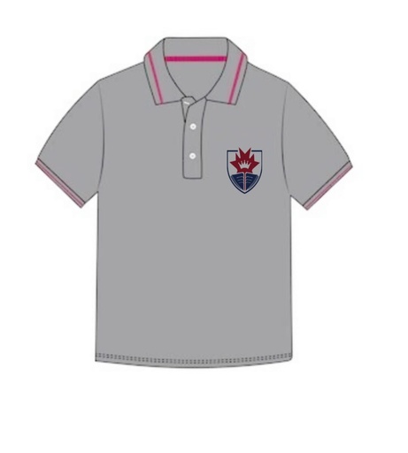 Polo Shirt S.S. Grey adult sizes (XS-2XL) Seniors