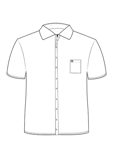 Shirt S.S. White  (6-16)