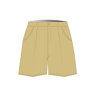 [187] Shorts Elastic Waist Beige (3-14)