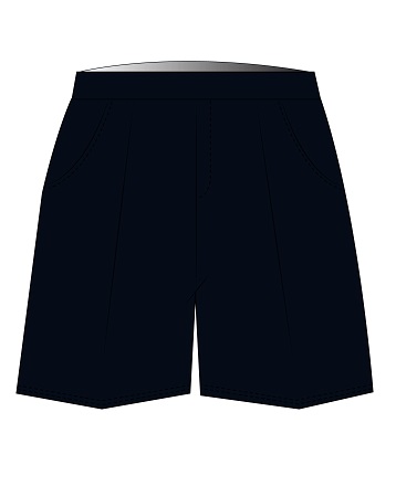 [271] Shorts Elastic Waist Navy (2-7)