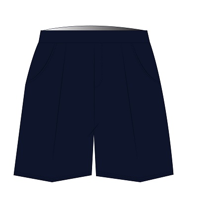 Shorts Unisex Navy (8-14)